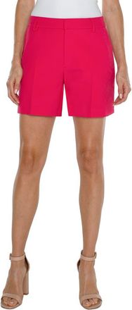 Liverpool L.A. Kelsey High Waist Shorts in Pink Punch at Nordstrom, Size 0