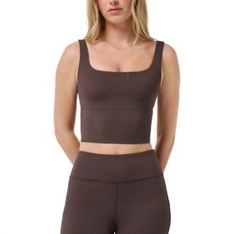 Travis Mathew Moveknit Sleeveless Bonded Tank Top In Coffee Grounds