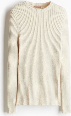 H&M Geripptes Shirt - Beige