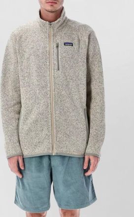 Patagonia recycled fleece jacket stand collar zip