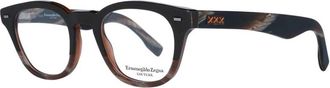 Ermenegildo Zegna Trapezium Optische Frames - Heren - Brillen - Bruin - ONE Size - Accessoires