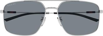 Gucci Sunglasses Gg2096 Sa 003 Silver/Gray Men
