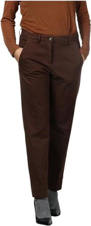 Mason's New York Carrot Chino Broek - Dames - Chinos - Bruin - XL - Katoen - Broeken