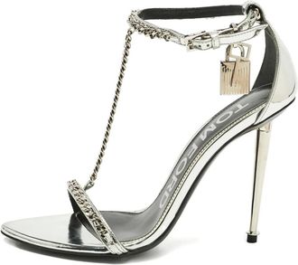 Tom Ford Sandali con decorazione - Argento