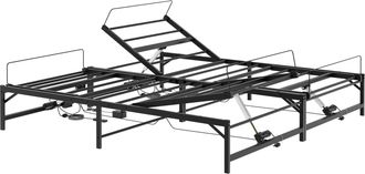 vidaXL Estructura De Cama Ajustable El&eacute;ctrica Negro 160 X 200 Cm Acero Vidaxl