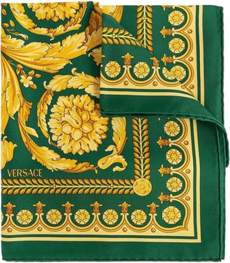 Versace Foulard 90X90 Barocco 92 Printed Bio Silk Twill