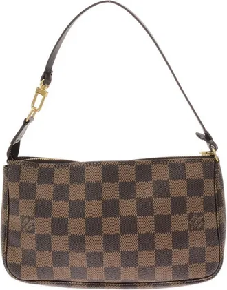 Louis Vuitton Damier Ebene Coated Canvas Pochette (Pre-Owned)