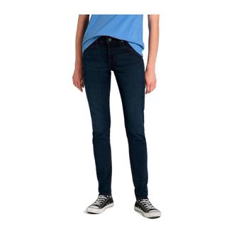 Lee Dames, Jeans, Blauw, Maat: W25 L31 Katoen