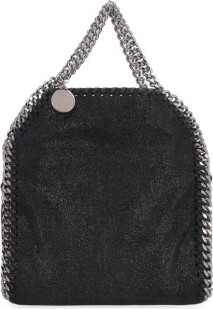 Stella McCartney Tassen, Dames, Zwart, ONE Size, Katoen, Tiny Falabella Mini Bag