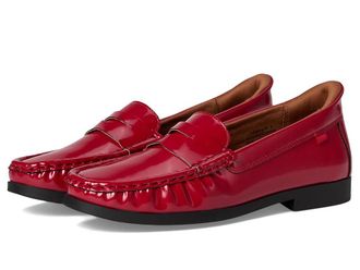 Marc Joseph New York Newbury Street (Hands Free Technology) Womens Dress Flat Shoes Red : 10.5 M, Faux Leather