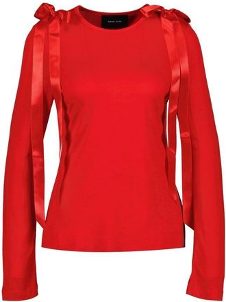 Simone Rocha Bow Tail T Shirt - Synthetic - Red