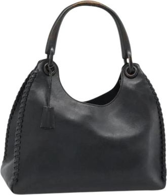 Gucci Pre-owned Leather gucci-bags - Dames - Vintage Handtas - Zwart - ONE Size - Vintage