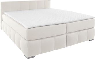 HOME AFFAIRE Boxspringbett »Chelles« inkl. Topper,, in XXL- Überlänge 220 cm, Unterbox mit feine Wölbung