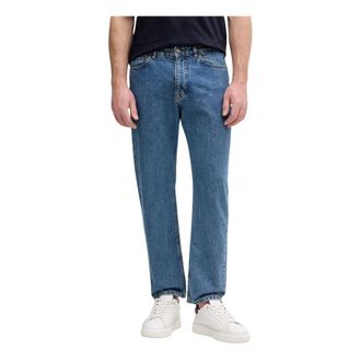 Benetton Jeans met logopatch- rechte pijpen - Heren - Regular Fit Jeans - Zwart - W29 - Katoen - Jeans