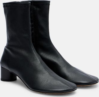Bottega Veneta Cherry leather ankle boots