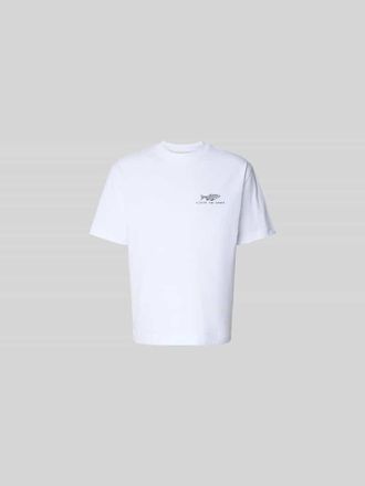 Closed Closed Regular Fit T-Shirt mit Statement-Print in Weiss, Gr&ouml;&szlig;e XL