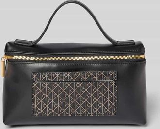 Calvin Klein Kosmetiktasche mit Logo-Muster und Tragehenkel in Black, Größe 1