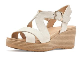Dr. Scholls Cali Beach Womens Sandals Whitecap Beige : 7.5 M, Synthetic