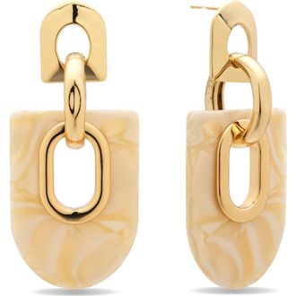Eye Candy Los Angeles Alessandra Statement Drop Earrings in Gold at Nordstrom Rack