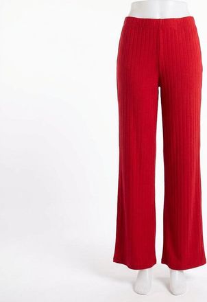Z Supply Luxe Pointelle Pant In Festive Red