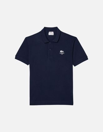 Lacoste Mens Lacoste PH2723 Mens Polo Shirts Collared Classic Fit Top Summer Sports Golf Tee - Navy - Size: 40