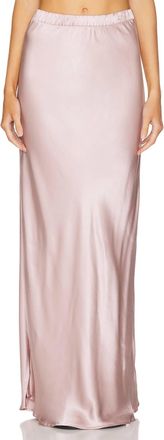 Nation Ltd Gaia Bias Cut Maxi Skirt In Whisper