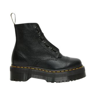 Dr. Martens Lace-up Boots, female, Black, Size: 8 US Sinclair Milled Nappa Platform Boots