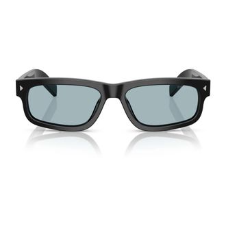 Prada Sunglasses, unisex, Black, Size: 57 MM Rectangular Acetate Sunglasses