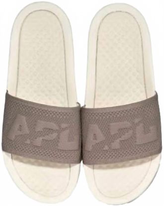 Athletic Propulsion Labs Mens Big Logo Techloom Slide In Ivory/tundra