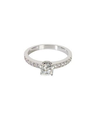 Tiffany & Co. Cushion Novo Platinum 0.16 ct. tw. Diamond Engagement Ring (Authentic Pre-Loved)