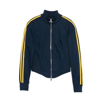 adidas Miaou Corset Tracktop - Dames - Trainingsjackets - Blauw - 2XS - Leer - Fitness