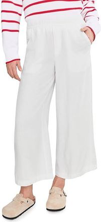 Splendid Angie Palazzo Pants Womens Dress Pants White : XL (Womens 14-16), Linen/Lyocell