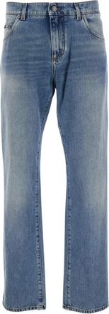 Dolce & Gabbana Klassieke jeans met vijf zakken - Heren - Regular Fit Jeans - Blauw - 3XL - Katoen - Jeans