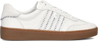 Michael Kors Witte Veterschoenen met Glitters - Dames - Sneakers - Wit - 37 EU - Schoenen