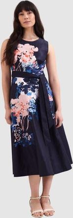 Phase Eight Natalya Floral Dress in Navy at Nordstrom, Size 10