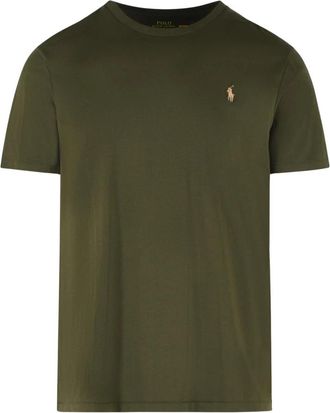 Polo Ralph Lauren T-shirt met korte mouwen - Heren - T-shirts - Groen - M - Katoen - Tops
