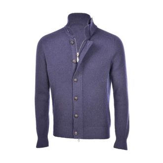 Paolo Fiorillo Heren, Truien, Blauw, Maat: 2XL Wol