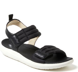 Dearfoams Womens Thea Quarter Strap Sandal