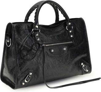 Balenciaga Womens Black Lamb Ovis Aries Shoulder Bag