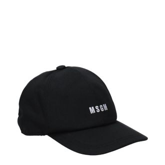Msgm Msgm Uominis Cappelli Cotone Nero