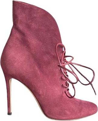 Gianvito Rossi Gianvito Pink Suede Ankle Boots Size 37