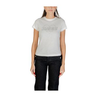 Guess T-Shirts, female, White, XS, Accessories