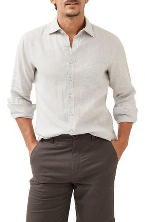 Rodd & Gunn Seaford Linen Button-Up Shirt in Vapour at Nordstrom Rack, Size Large