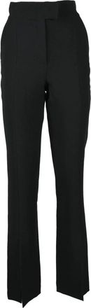 Alberto Audenino Broeken, Dames, Zwart, S, Polyester, Elegante Stretchy Pantalon