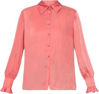 Zadig&Voltaire Thely Shirt - Dames - Overhemden - Roze - L - Polyester - Overhemden