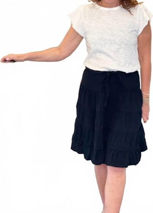 Dylan Gauze Sophie Skirt In Black