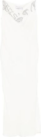 Iro Ophye embellishment slip midi dress - White
