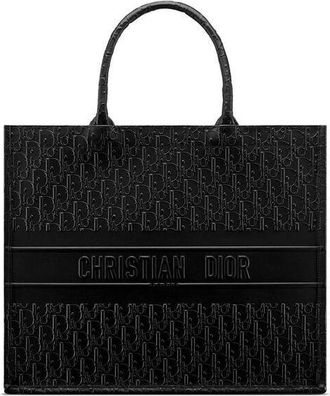 Dior Black Calfskin Tote Bag