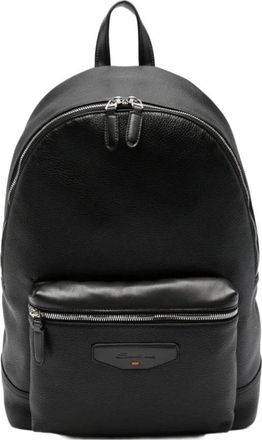 Santoni Backpacks - Heren - Rugzakken - Zwart - ONE Size - Tassen