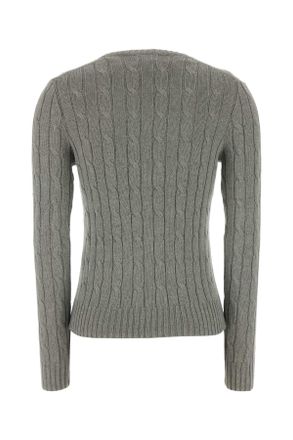 Polo Ralph Lauren Cable-Knit Cotton Sweater - Gray